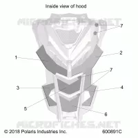HOOD FOAM/FIBER