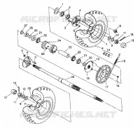 REAR WHEEL DRIVE ASSEMBLY 6X6 250 W938727 (4924092409036A)