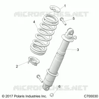 REAR SUSPENSION SHOCK MOUNTING
