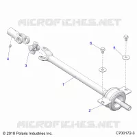 DRIVE TRAIN, MID PROP SHAFT