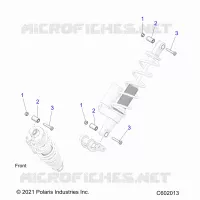 SUSPENSION, SHOCK MOUNTING, REAR SUSP.