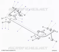 SUSPENSION, STABILIZER BAR, REAR