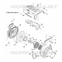 ENGINE, BLOWER HOUSING    RECOIL STARTER