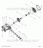 DRIVE TRAIN, RIGHT ANGLE GEARCASE ASM.