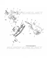 CHASSIS, CLUTCH GUARD AND FOOTRESTS