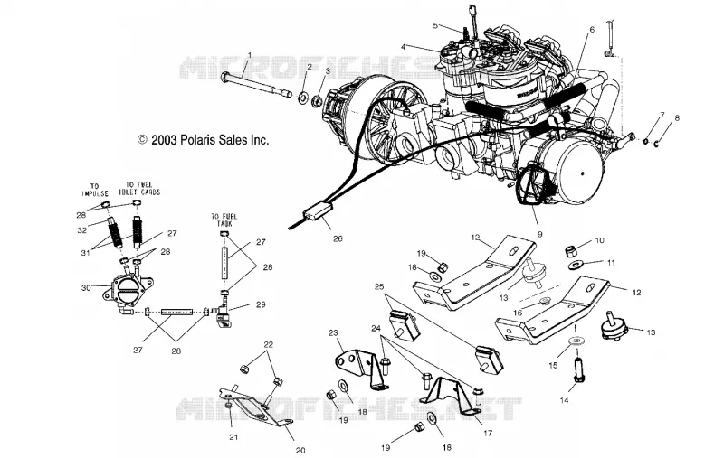 ENGINE MOUNTING (700/800)
