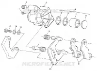 FRONT BRAKE MAGNUM 4X4 W97AC42A, SWEDISH MAGNUM 4X4 S97AC42E AND NORWEGIAN (4940834083B004)