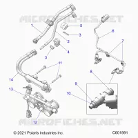FUEL SYSTEM, RAIL, LINES AND THROTTLE BODY