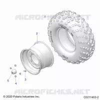 WHEELS, REAR TIRE