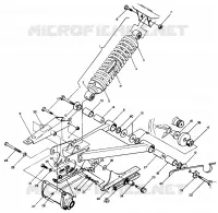 SWING ARM WELDMENT   REAR SHOCK ASSEMBLY (49147514750021)