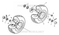 MIDDLE WHEEL ASSEMBLY 6X6 350L S938739 (4924362436027A)