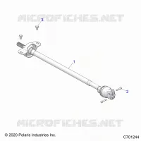 DRIVE TRAIN, FRONT PROP SHAFT