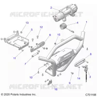 FRONT BUMPER, W/WINCH