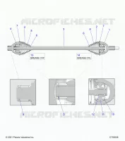 DRIVE TRAIN, HALF REAR SHAFT