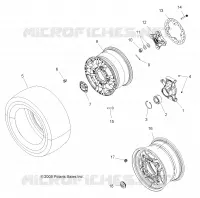 WHEELS, REAR AND HUB
