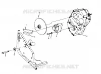RH GEARCASE   BRAKE MTG. 250 4X4 (4919791979031A)