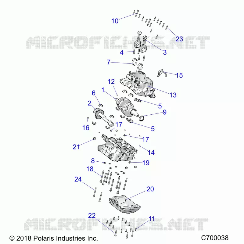 CRANKCASE AND CRANKSHAFT