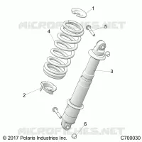 REAR SUSPENSION SHOCK MOUNTING