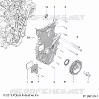 ENGINE, FRONT COVER ASSEMBLY