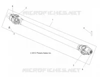 DRIVE TRAIN, PROP SHAFT, FRONT