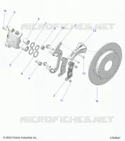 BRAKES, REAR CALIPER