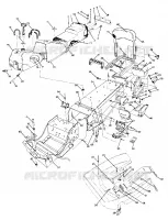 CHASSIS AND SEAT TRAIL DELUXE UPDATED 2/90 (4916831683003A)