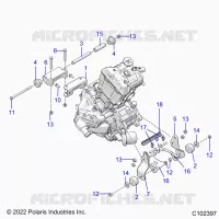 ENGINE, MOUNTING & LONG BLOCK