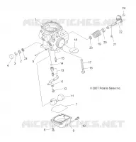 ENGINE, CARBURETOR, LOWER