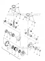 PISTON AND CRANKSHAFT  400 XC (4920122012029A)