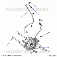 DRIVE TRAIN, FRONT GEARCASE MOUNTING