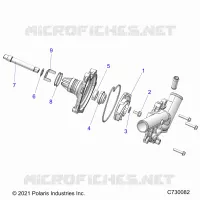 ENGINE, WATERPUMP ASSEMBLY- R23RRE99FJ/F9/RRS99CJ/F9/FJ/C9/CK/RRP99CJ (C730082)