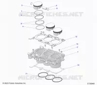 CYLINDER AND PISTON
