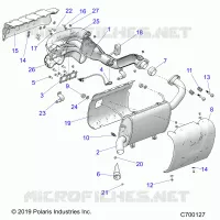 ENGINE, EXHAUST SYSTEM