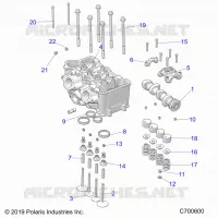 ENGINE, CYLINDER HEAD AND VALVES