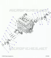 ENGINE, MOUNTING & LONG BLOCK