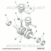 ENGINE, PISTON AND CRANKSHAFT