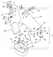 FRONT STORAGE COMPARTMENT SLT 780 B964588 AND  INTL. SLT 780 I964588 (4935683568A008)