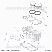 CYLINDER AND PISTON