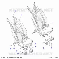 SEAT BELT MOUNTING, PREMIUM/ULTIMATE