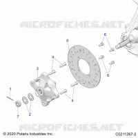 FRONT SUSPENSION HUB AND BRAKE DISC