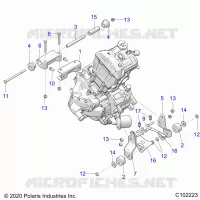 ENGINE, MOUNTING & LONG BLOCK