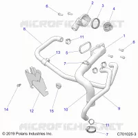 COOLING, THERMOSTAT AND BYPASS