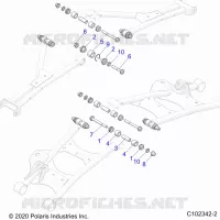 REAR SUSPENSION CONTROL ARM, MOUNTING