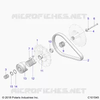 DRIVE TRAIN, SECONDARY CLUTCH