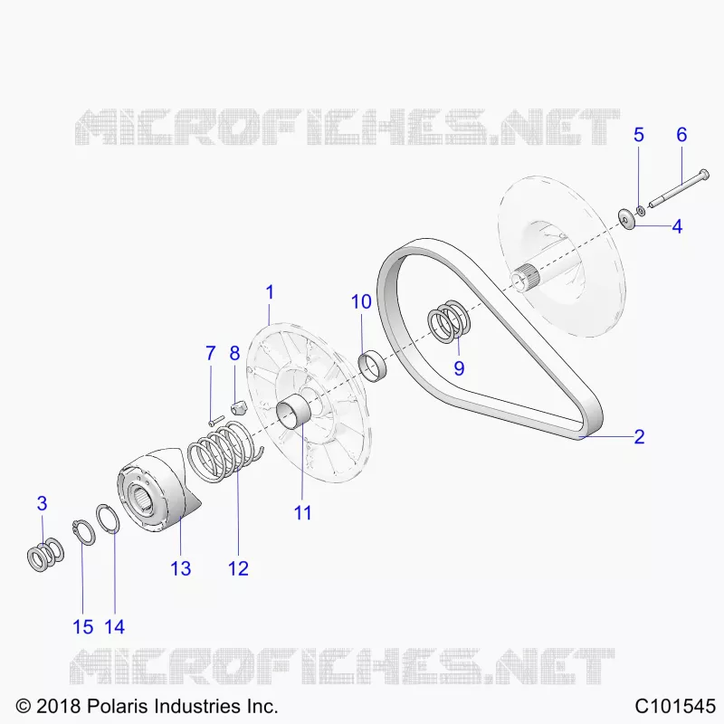 DRIVE TRAIN, SECONDARY CLUTCH