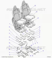 SEAT ASM. AND SLIDER, FRONT