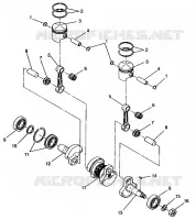 PISTON   CRANKSHAFT LITE GT E943133 (49273527350027)