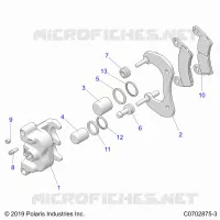 BARKE CALIPER, REAR
