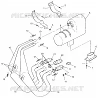 EXHAUST SYSTEM 600 XCR SP 0965677 AND EUROPEAN 600 XCR SP E965677 (4932063206C005)