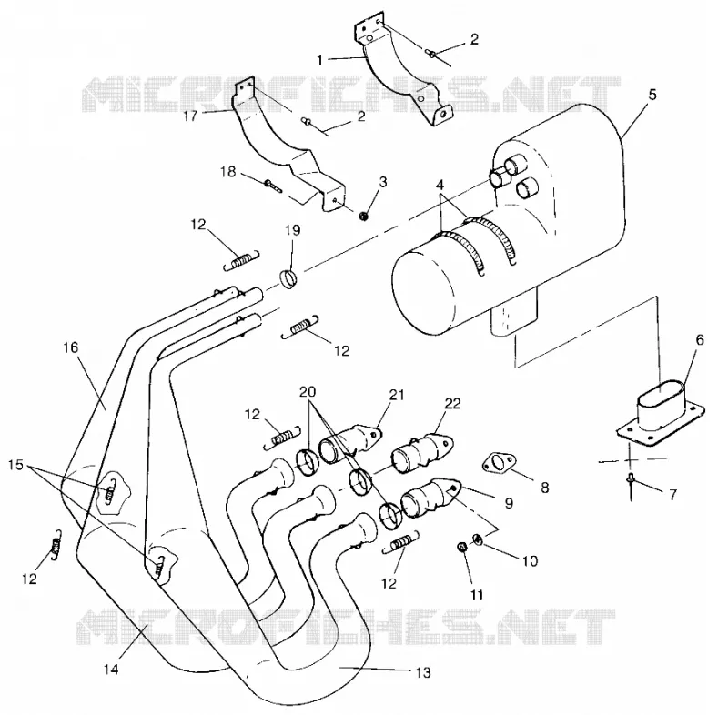 EXHAUST SYSTEM 600 XCR SP 0965677 AND EUROPEAN 600 XCR SP E965677 (4932063206C005)
